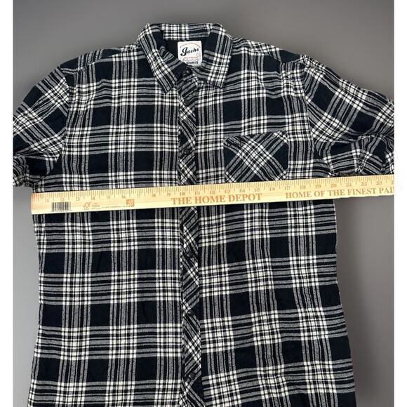 Jachs Button Up Shirt Shacket Plaid Quilted Lined Men’s Medium - Picture 6 of 11